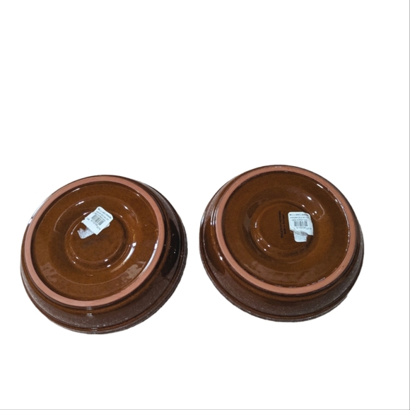 Vintage Williams Sonoma Ceramic Sunflower Dip Olive Bowl Set of 2 - Picture 8 of 9